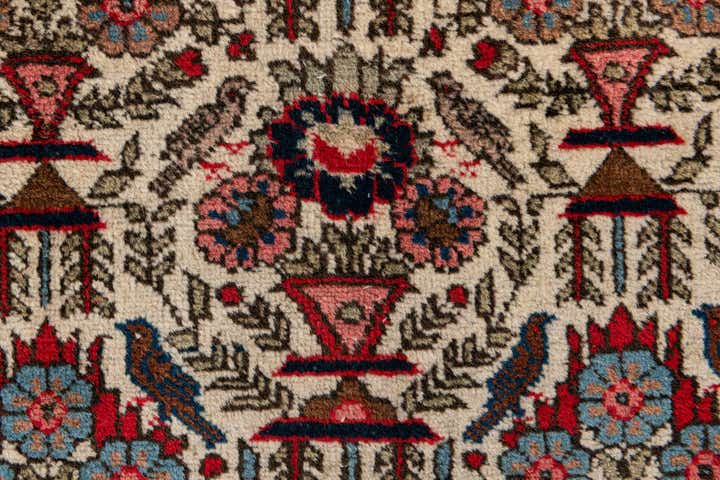 6' 11 x 9' 9 Hand Knotted Varamin Wool Rug