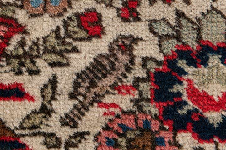 6' 11 x 9' 9 Hand Knotted Varamin Wool Rug