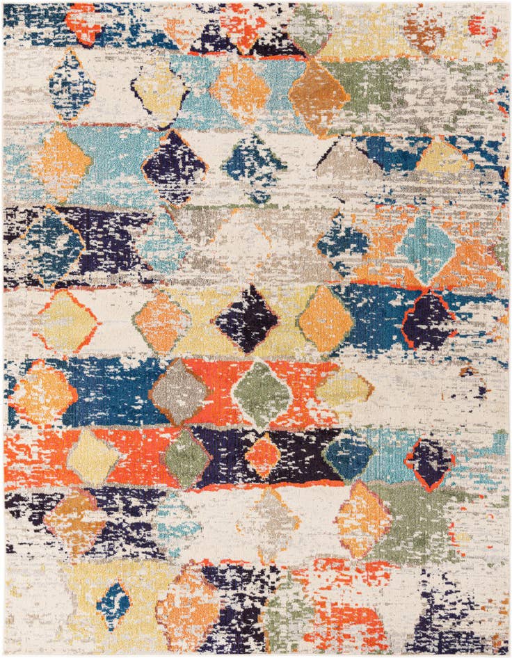 Detail image of 7' 10 x 10' Washable Vivid Rug