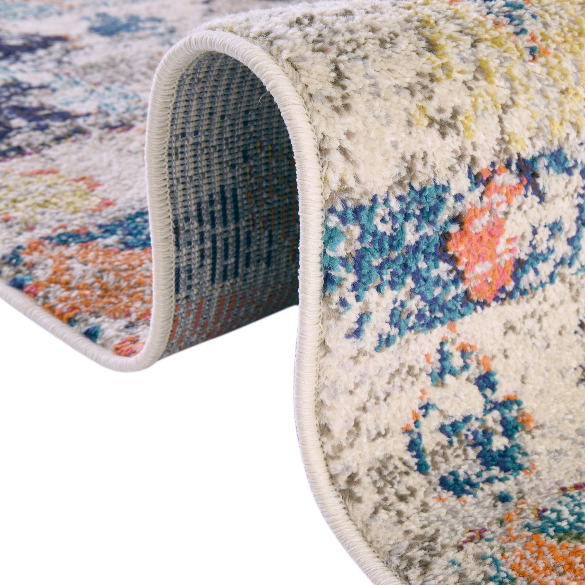 9' 10 x 14' Washable Vivid Rug