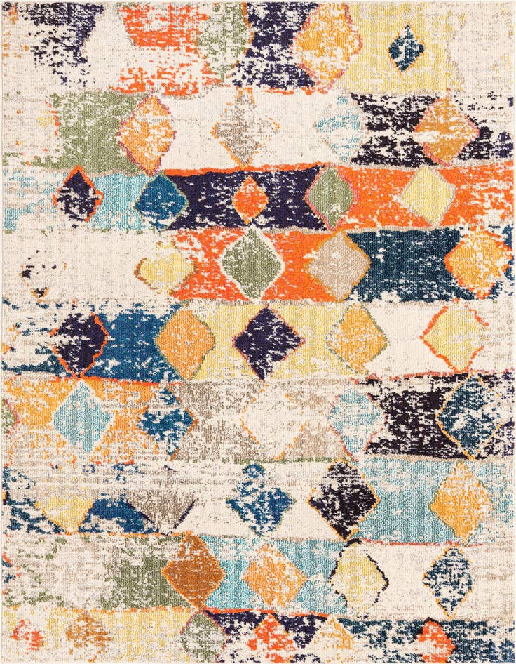 Detail image of 5' 3 x 8' Washable Vivid Rug