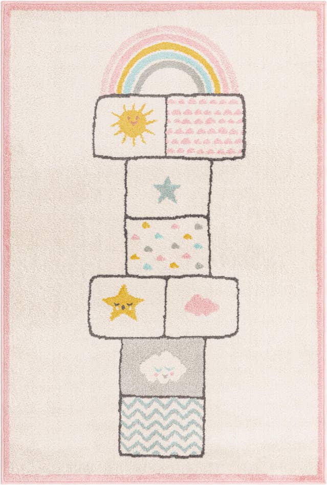 Detail image of 4' x 6' Hopscotch Whimsy Kids Rug