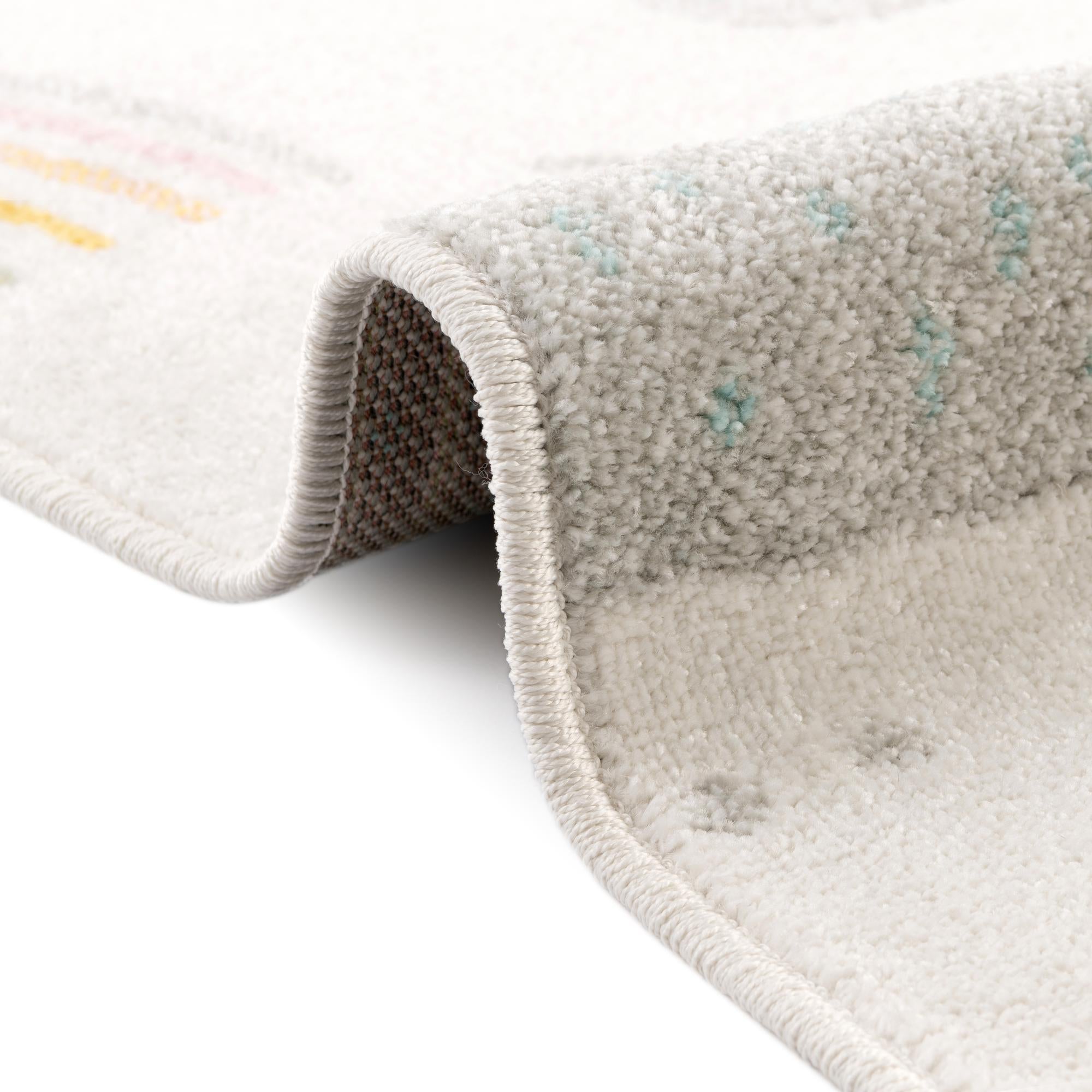 2' 2 x 3' Clouds and Rainbows Whimsy Kids Rug