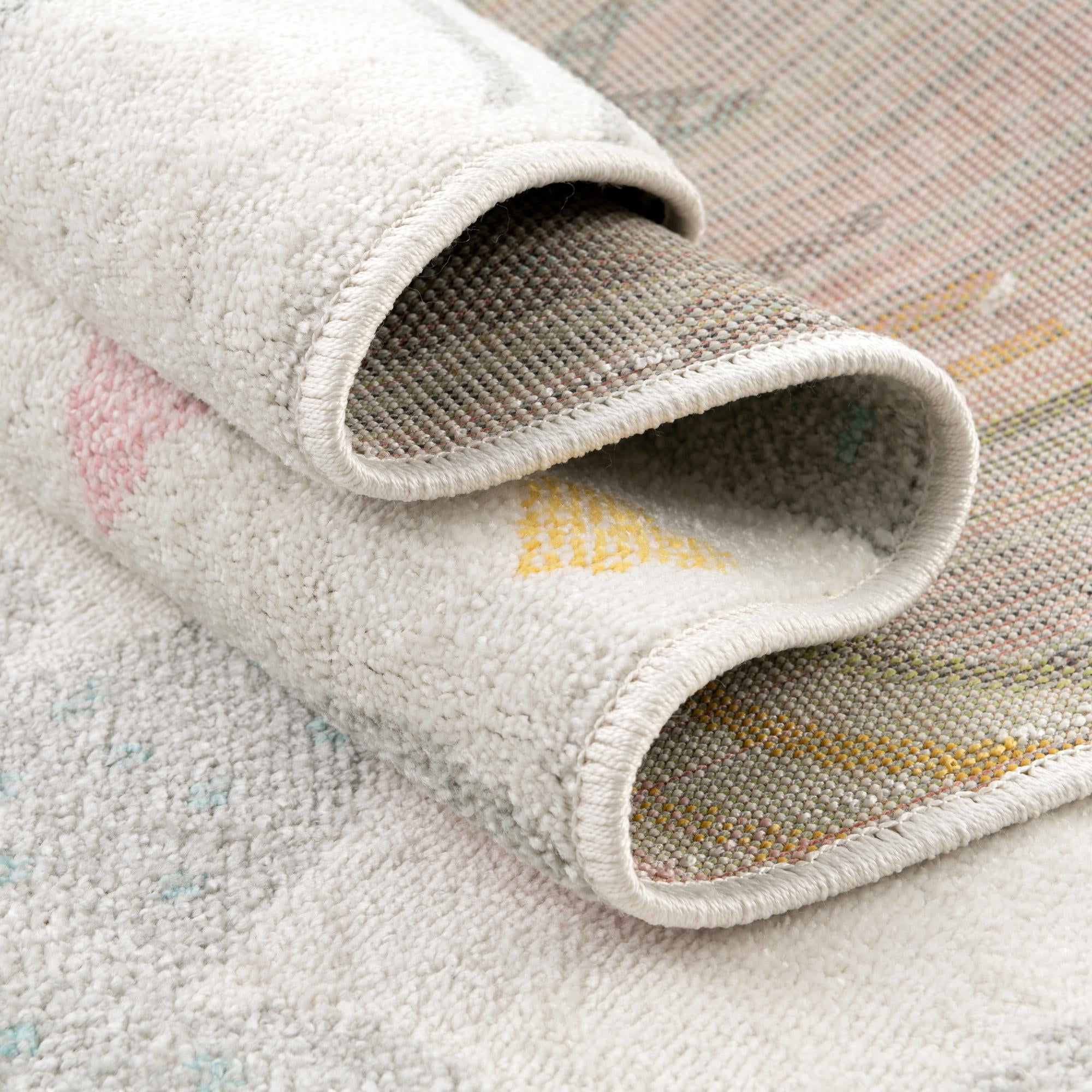 2' 2 x 3' Clouds and Rainbows Whimsy Kids Rug