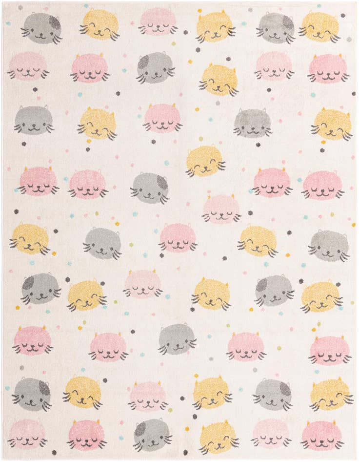 Detail image of 7' 10 x 10' Cats Whimsy Kids Rug