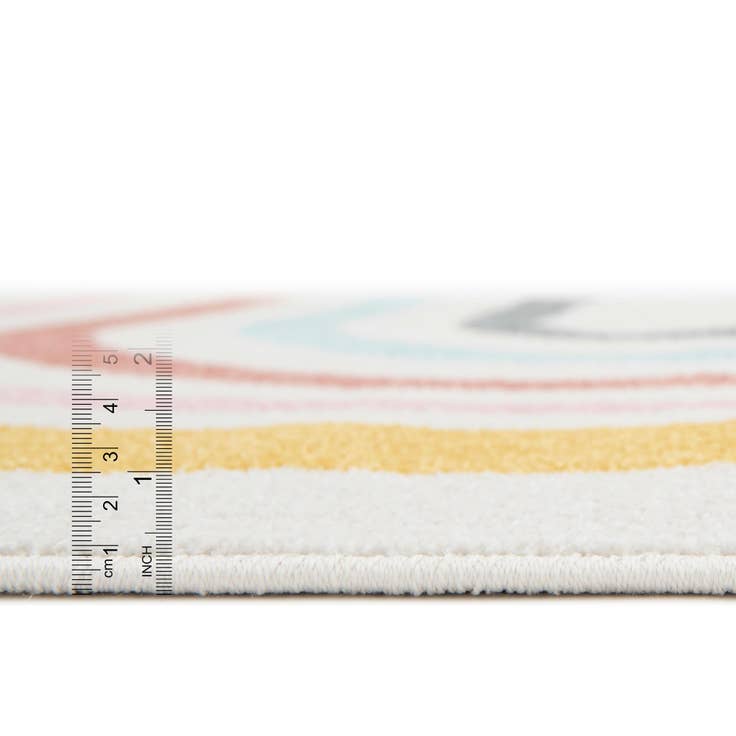 Detail image of 7' 10 x 10' Rainbow Whimsy Kids Rug