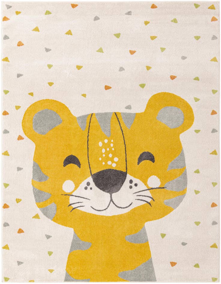 Detail image of 7' 10 x 10' Tiger Whimsy Kids Rug