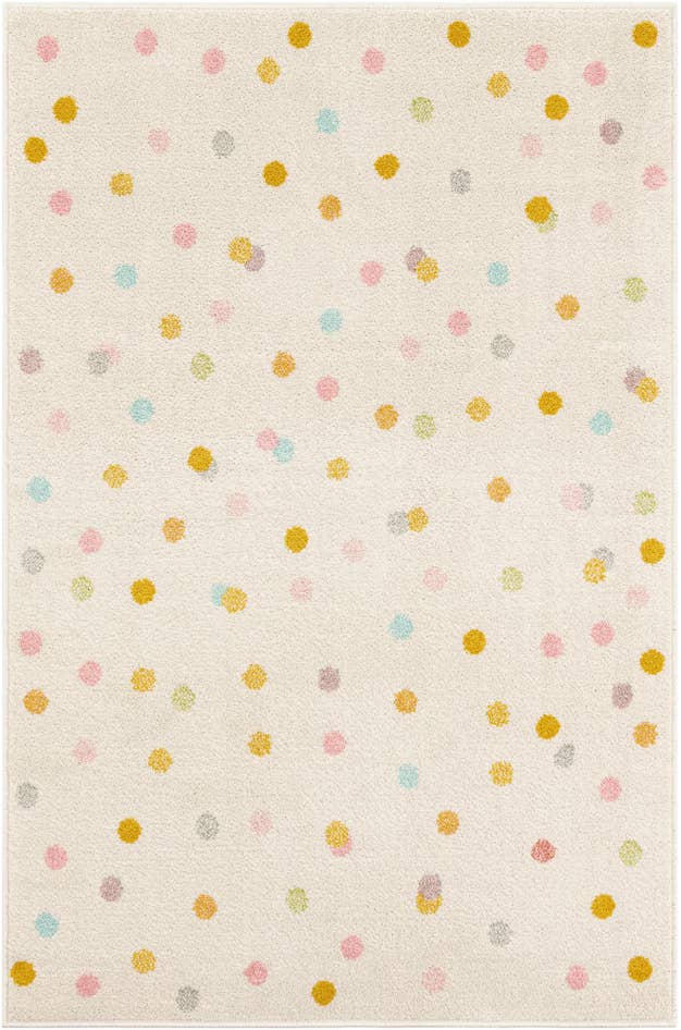 Detail image of 3' 11 x 5' 11 Polka Dot Whimsy Kids Rug
