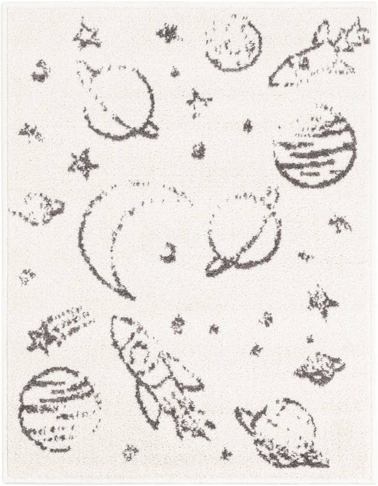 Detail image of 2' 2 x 2' 11 Planets Whimsy Kids Rug