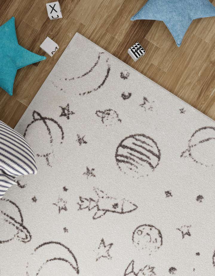 3' 11 x 5' 11 Planets Whimsy Kids Rug