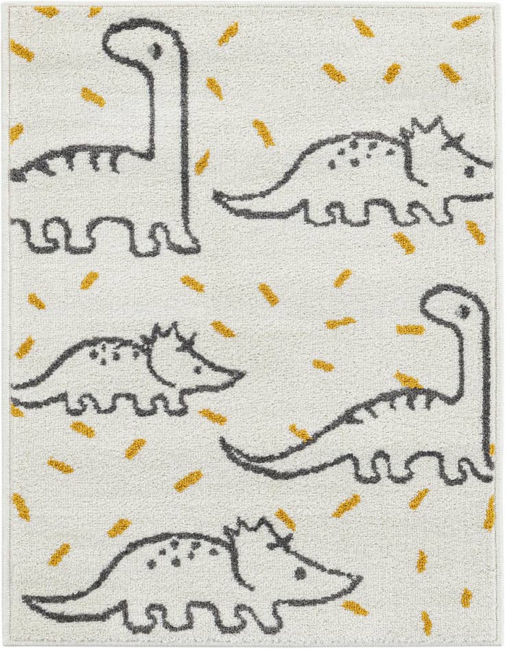 Detail image of 2' 2 x 3' 1 Dinosaur Whimsy Kids Rug