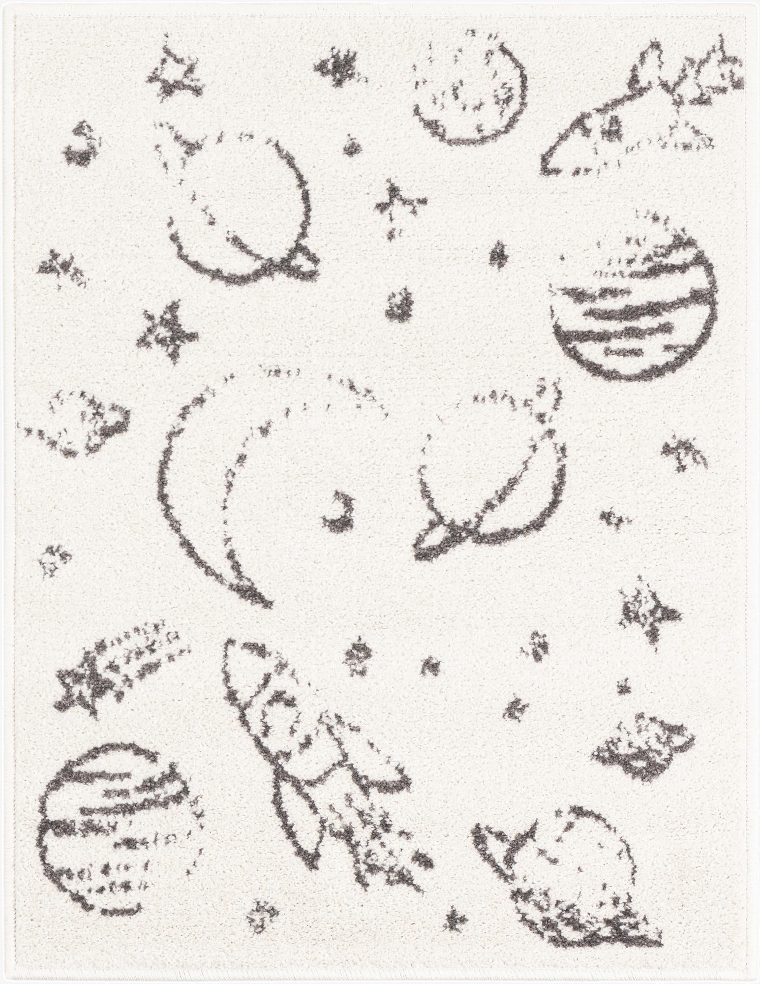 2' 2 x 2' 11 Planets Whimsy Kids Rug