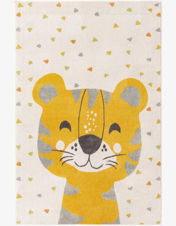 5' 3 x 8' Tiger Whimsy Kids Rug