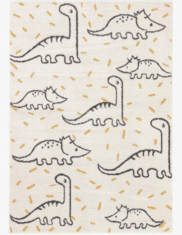 4' 1 x 6' 1 Dinosaur Whimsy Kids Rug