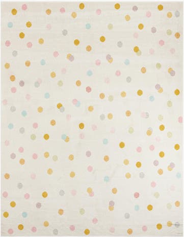 7' 10 x 10' Polka Dot Whimsy Kids Rug