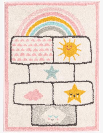 Ivory Hopscotch Whimsy Kids Rug