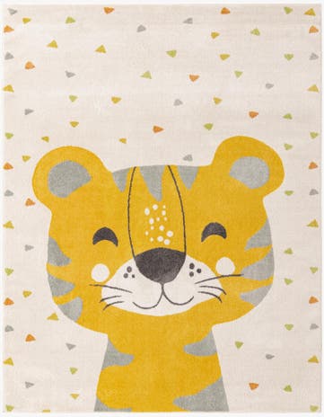7' 10 x 10' Tiger Whimsy Kids Rug