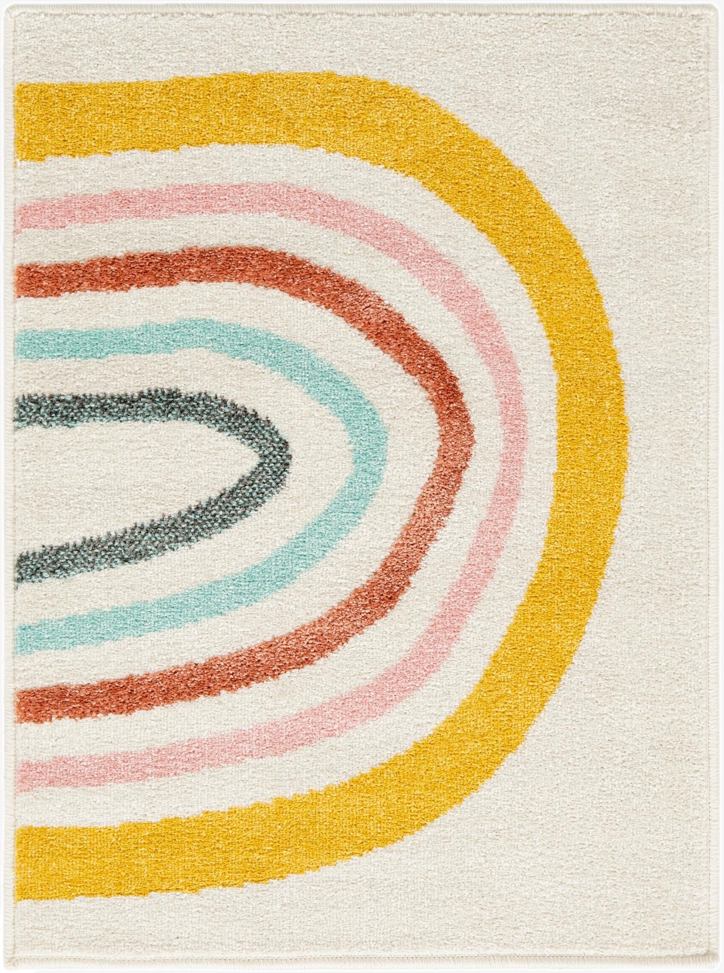 2' 2 x 3' Rainbow Whimsy Kids Rug