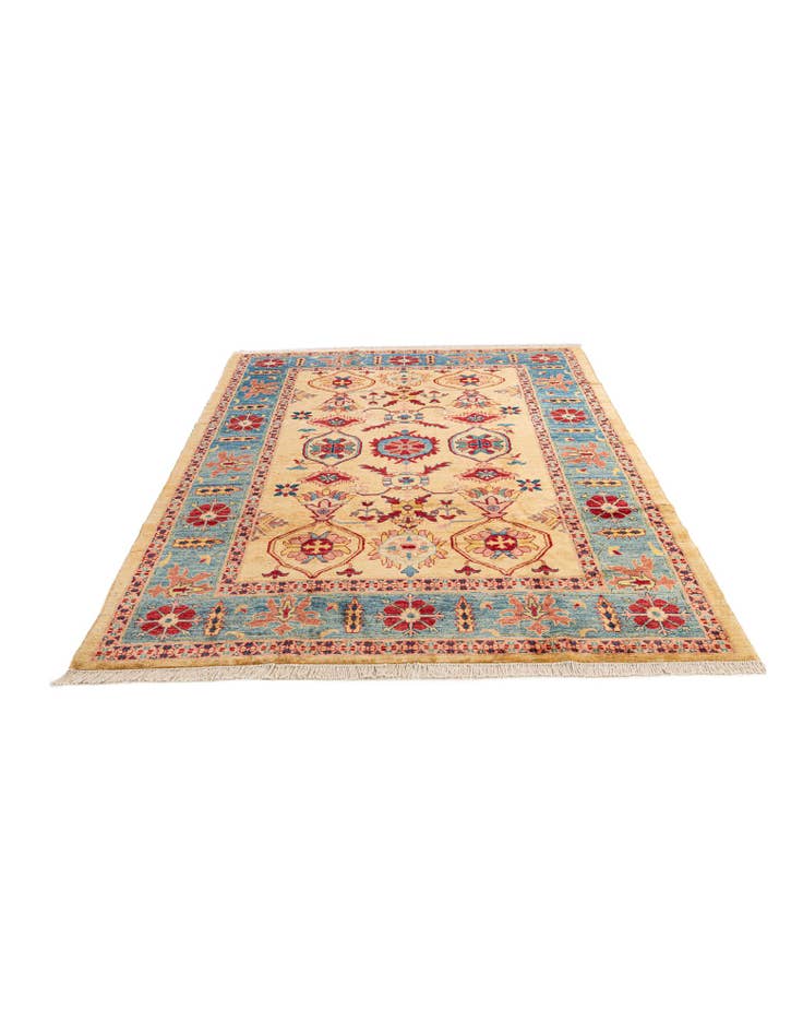 Detail image of 6' 8 x 9' 6 Hand Knotted Ziegler Wool Rug