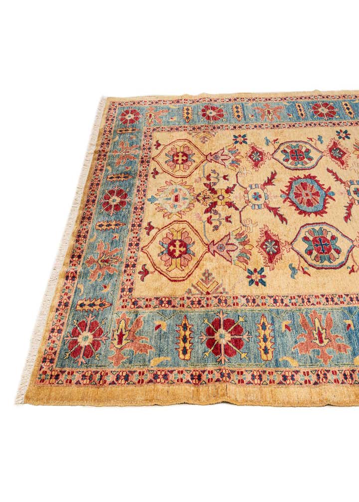 6' 8 x 9' 6 Hand Knotted Ziegler Wool Rug