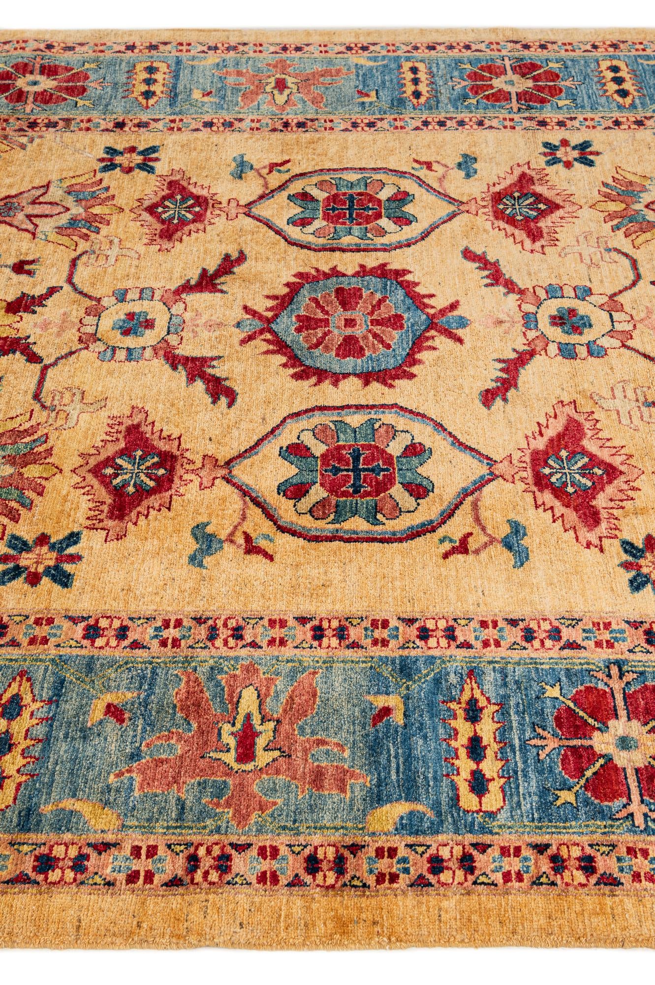 6' 8 x 9' 6 Hand Knotted Ziegler Wool Rug