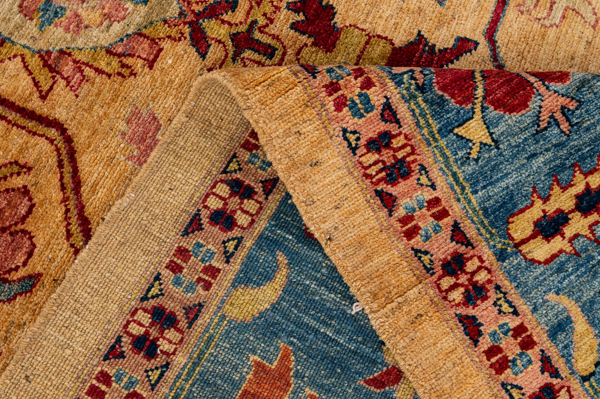 6' 8 x 9' 6 Hand Knotted Ziegler Wool Rug