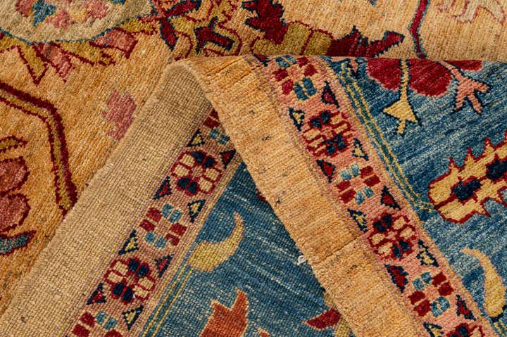 6' 8 x 9' 6 Hand Knotted Ziegler Wool Rug