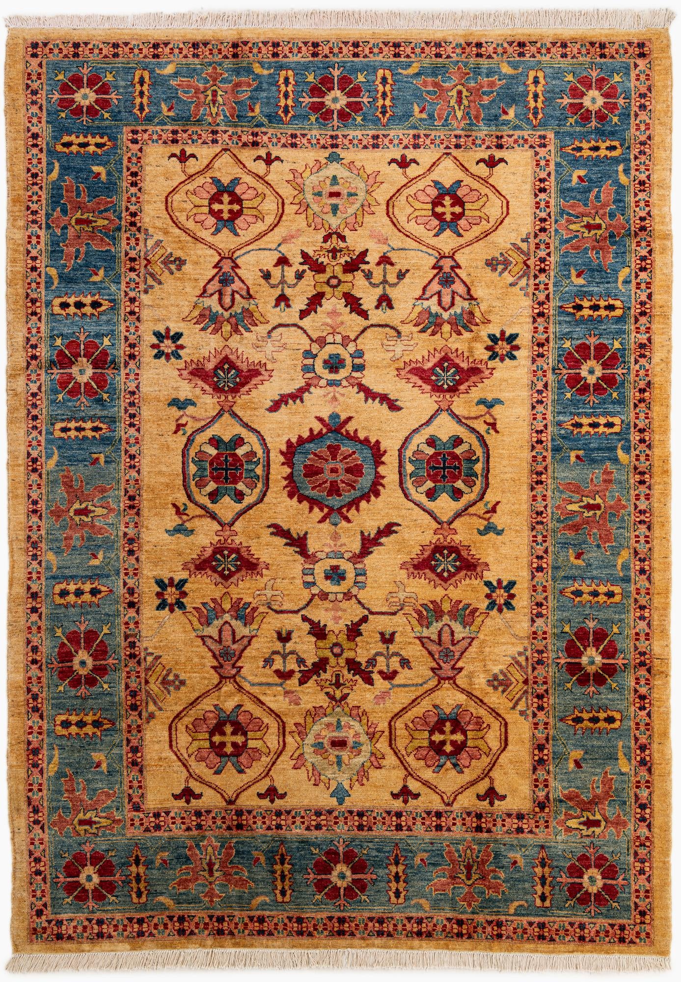 6' 8 x 9' 6 Hand Knotted Ziegler Wool Rug