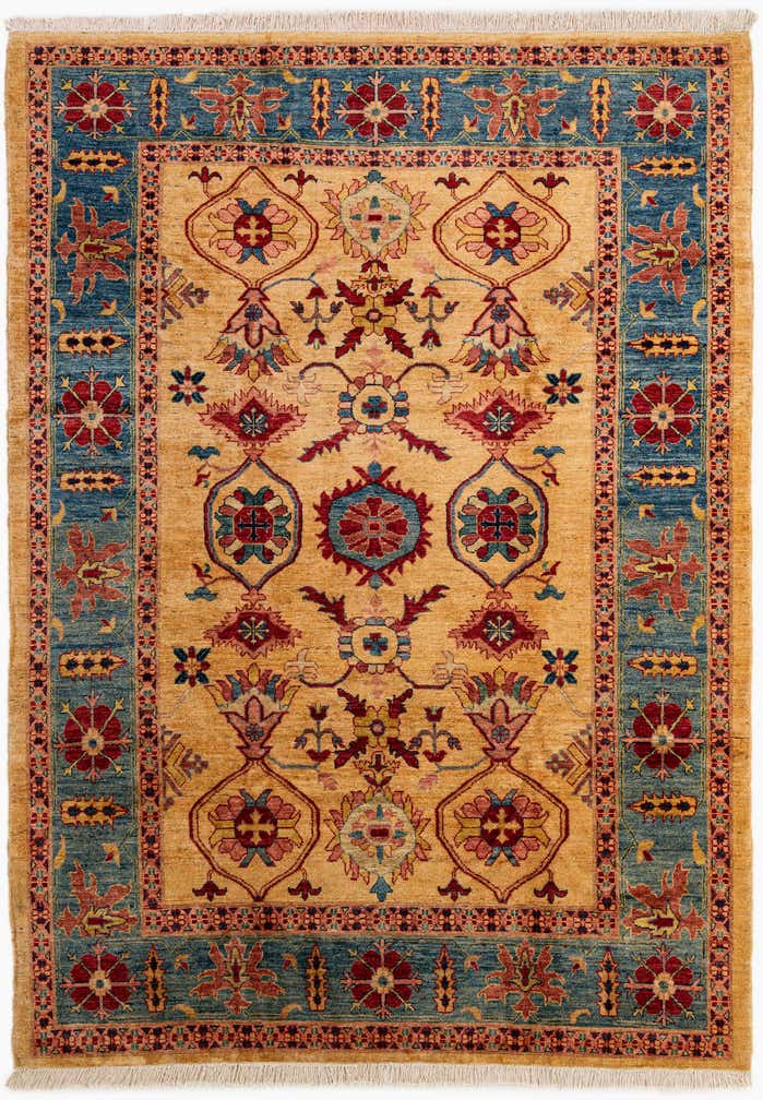 6' 8 x 9' 6 Hand Knotted Ziegler Wool Rug