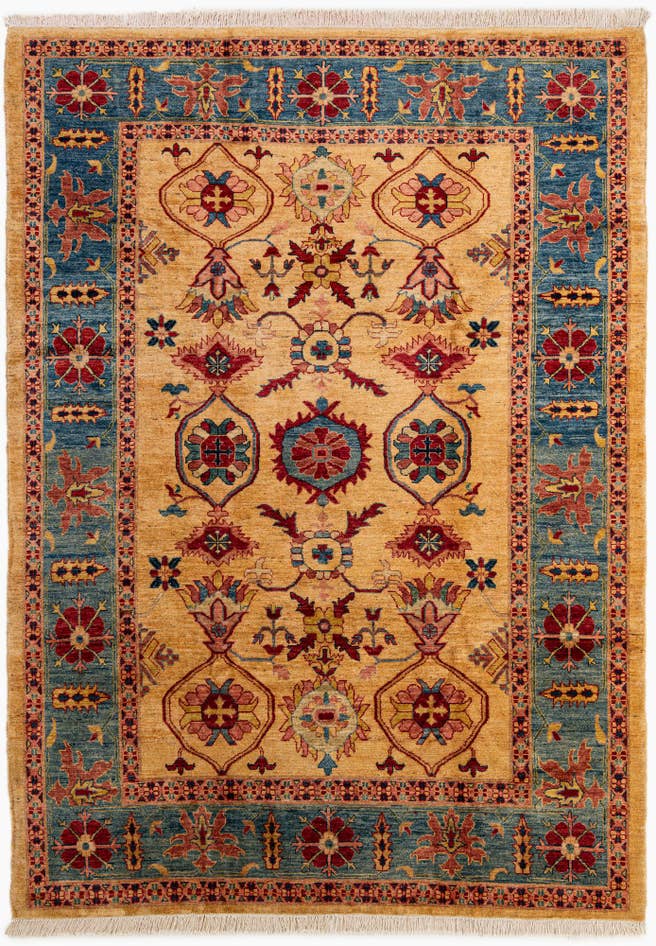 Detail image of 6' 8 x 9' 6 Hand Knotted Ziegler Wool Rug
