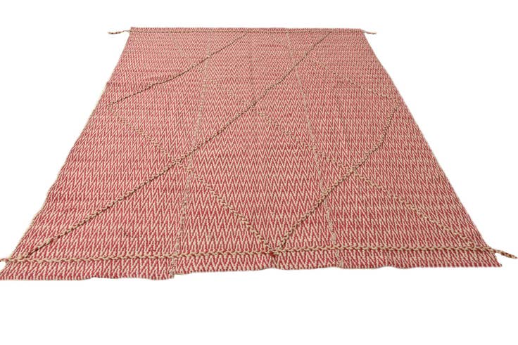 Detail image of 6' 1 x 8' 6 Hand Knotted Moroccan Wool Rug