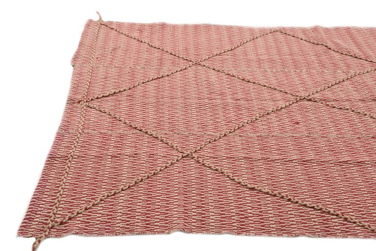 Detail image of 6' 1 x 8' 6 Hand Knotted Moroccan Wool Rug