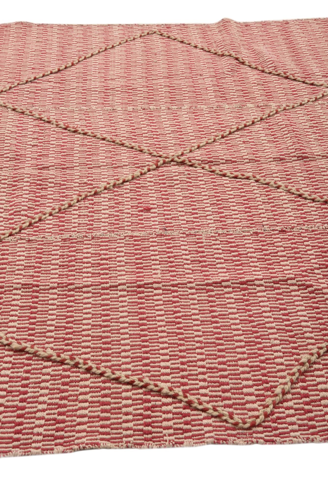 6' 1 x 8' 6 Hand Knotted Moroccan Wool Rug