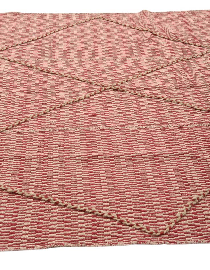 Detail image of 6' 1 x 8' 6  Hand Knotted Moroccan Wool Rug