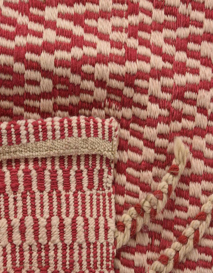 Detail image of 6' 1 x 8' 6  Hand Knotted Moroccan Wool Rug