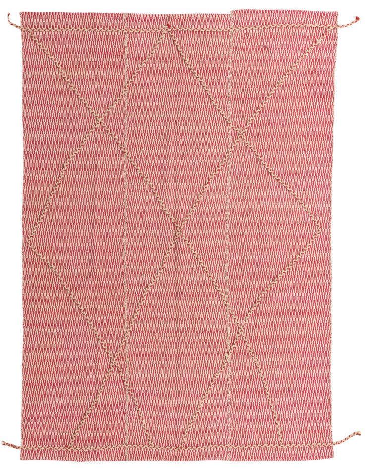 Detail image of 6' 1 x 8' 6 Hand Knotted Moroccan Wool Rug