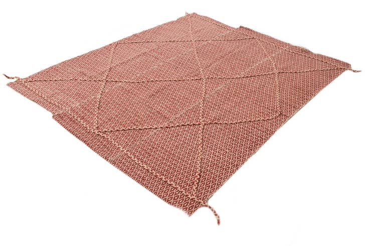 Detail image of 5' 6 x 7' 3 Hand Knotted Moroccan Wool Rug