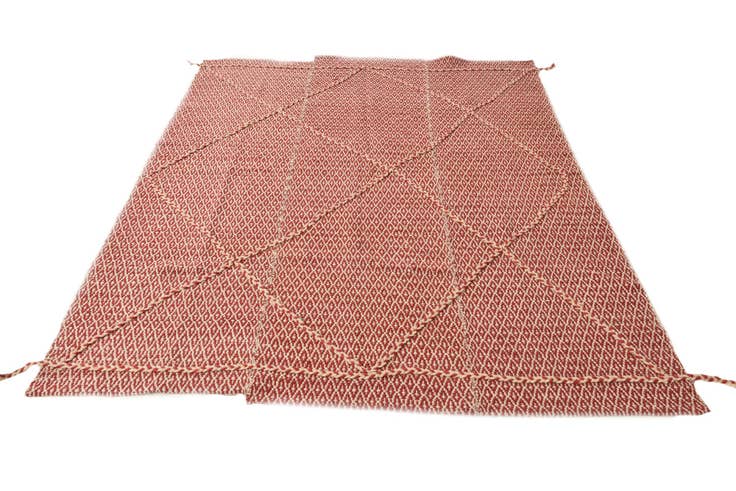 Detail image of 5' 6 x 7' 3 Hand Knotted Moroccan Wool Rug