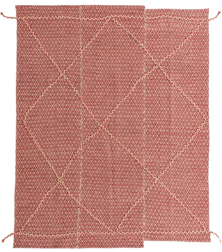 Detail image of 5' 6 x 7' 3 Hand Knotted Moroccan Wool Rug