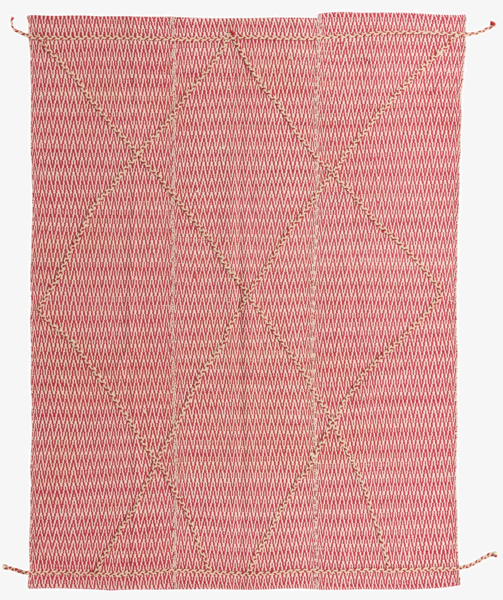 6' 1 x 8' 6  Hand Knotted Moroccan Wool Rug