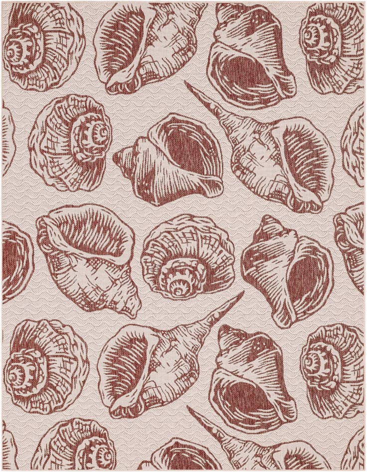 Detail image of 7' 10 x 10' Easy-Clean Coastal Indoor / Outdoor Rug