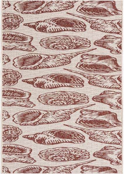 2' 7 x 12' Easy-Clean Coastal Indoor / Outdoor Runner Rug