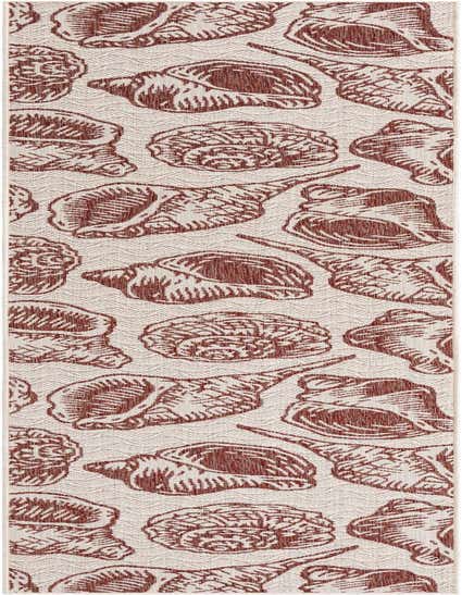 2' 7 x 12' Easy-Clean Coastal Indoor / Outdoor Runner Rug