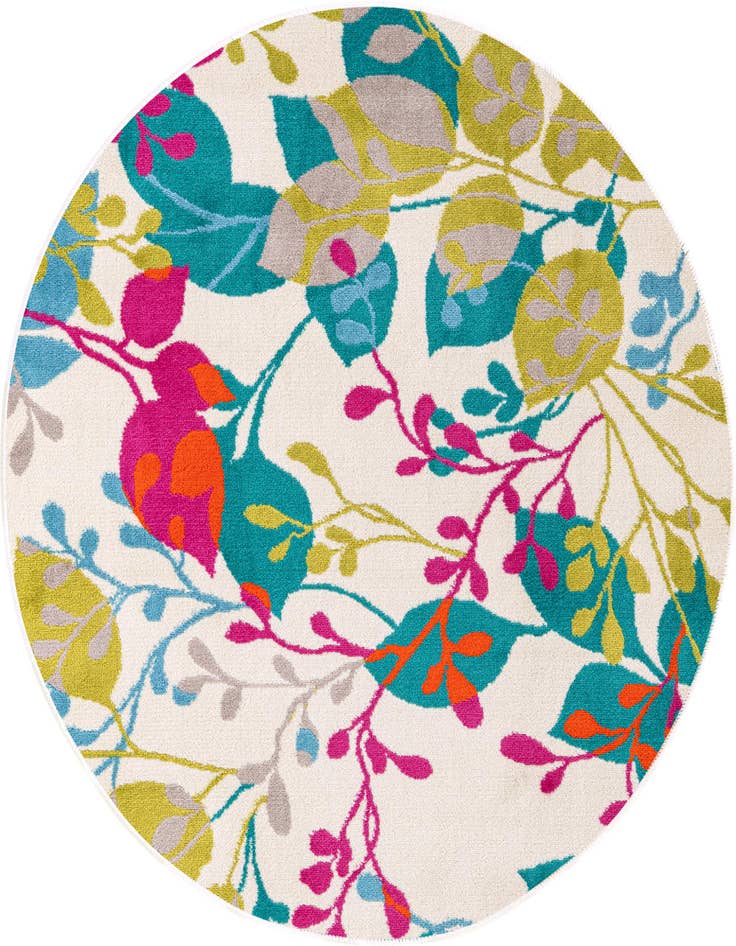 Detail image of 3' x 3' Azalea Round Rug