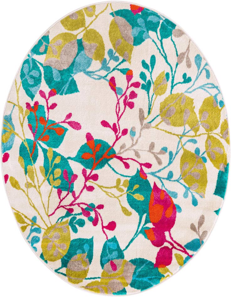 Detail image of 5' 3 x 5' 3 Azalea Round Rug