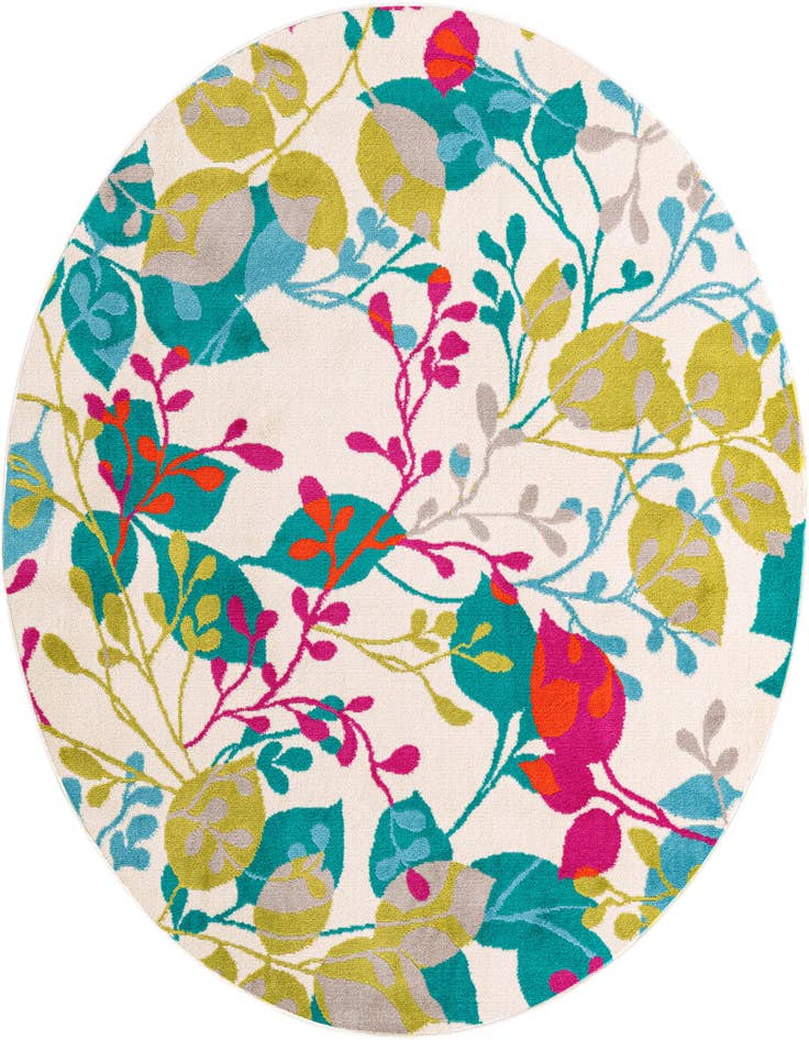 Detail image of 7' x 7' Azalea Round Rug