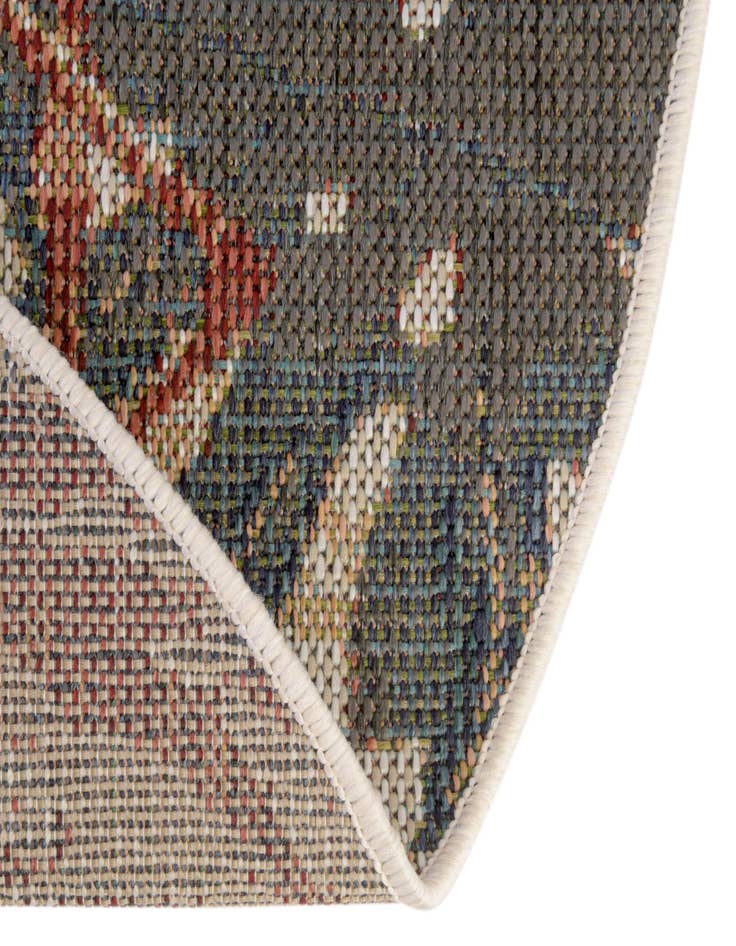 Detail image of 3' 3 x 3' 3 Easy-Clean Baja Indoor / Outdoor Round Rug