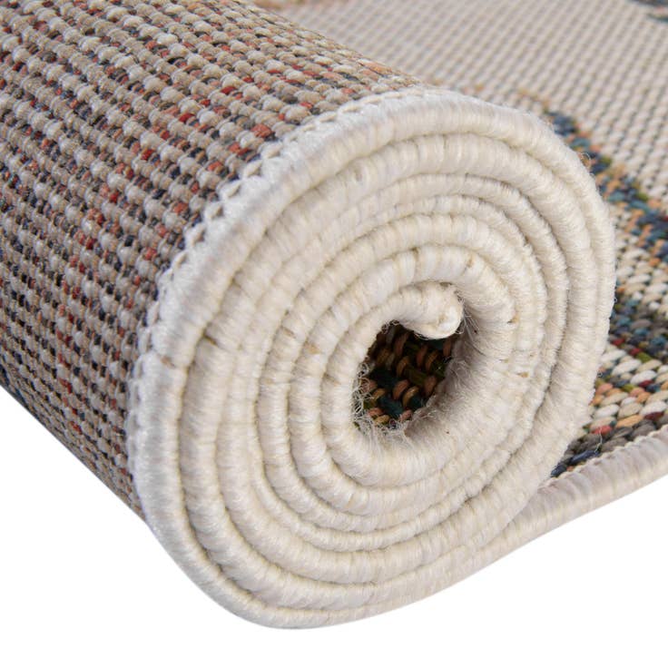 Detail image of 3' 3 x 3' 3 Easy-Clean Baja Indoor / Outdoor Round Rug