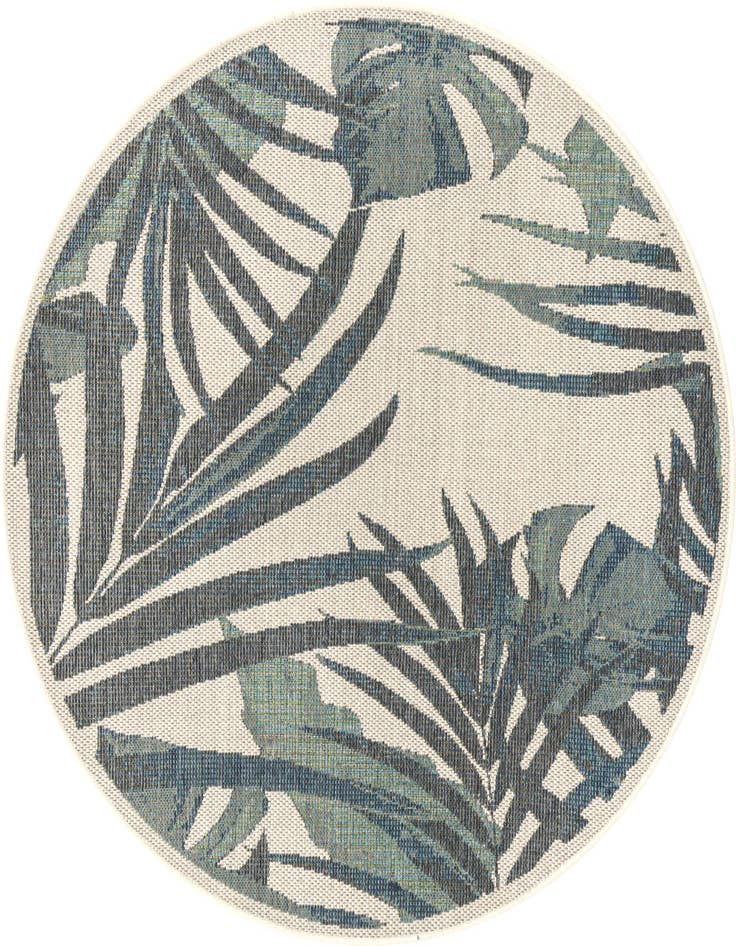 Detail image of 5' 3 x 5' 3 Easy-Clean Baja Indoor / Outdoor Round Rug