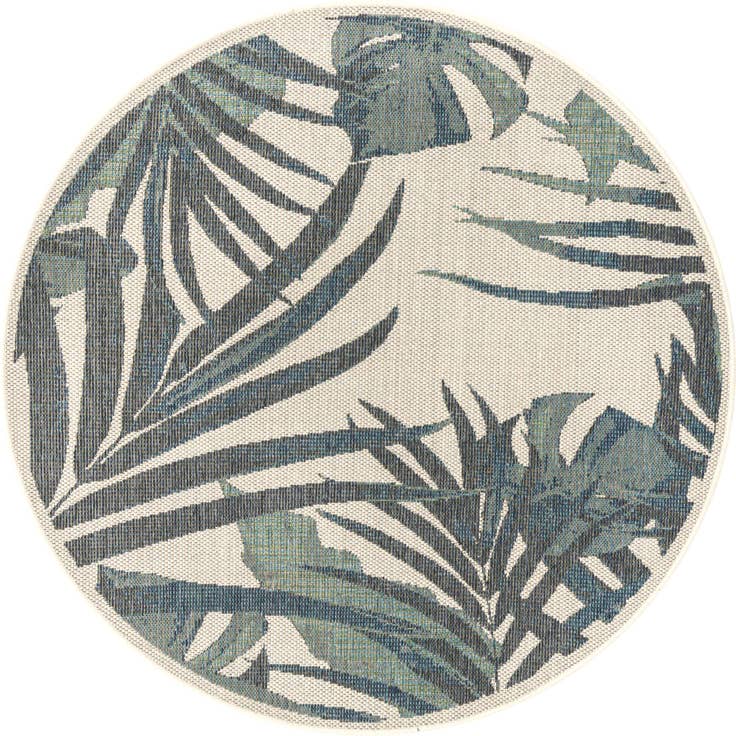 Detail image of 5' 3 x 5' 3 Easy-Clean Baja Indoor / Outdoor Round Rug